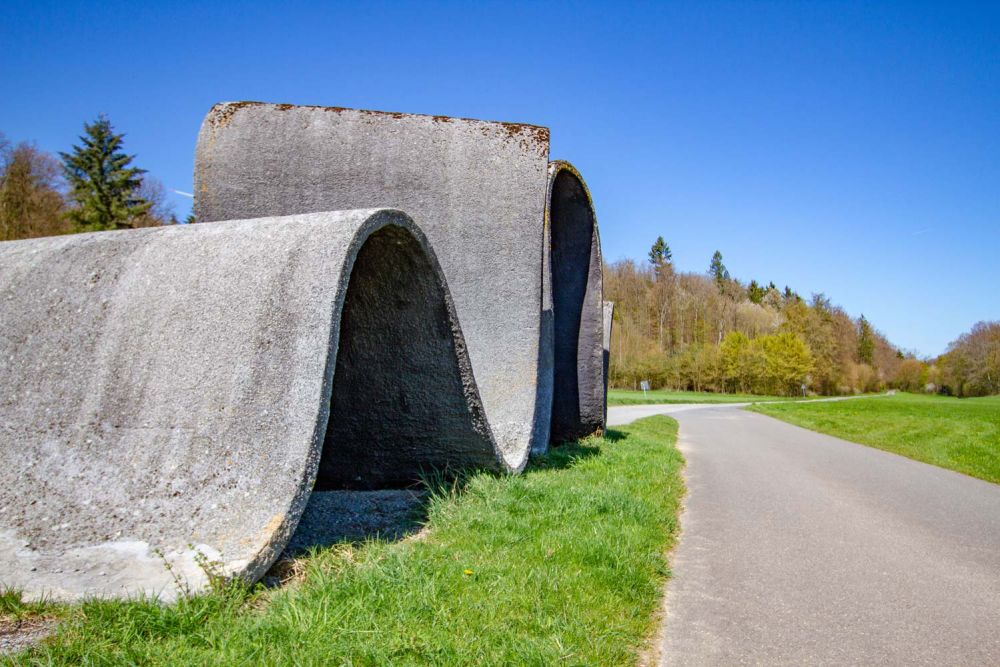 Straße schräg von der Seite