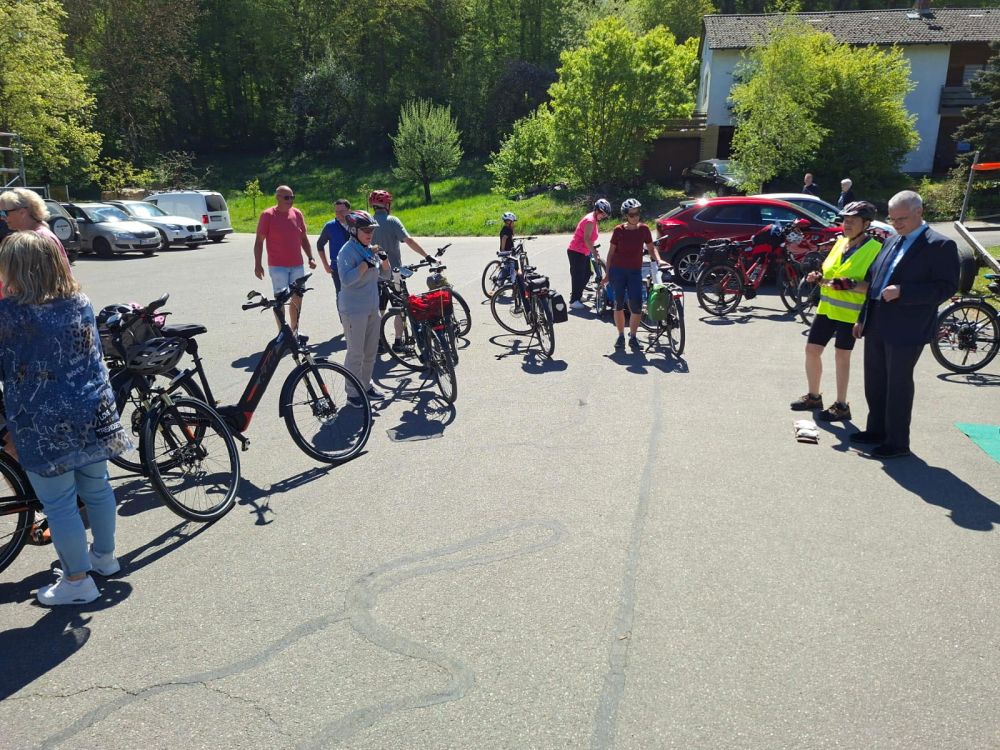 Start der Radtour