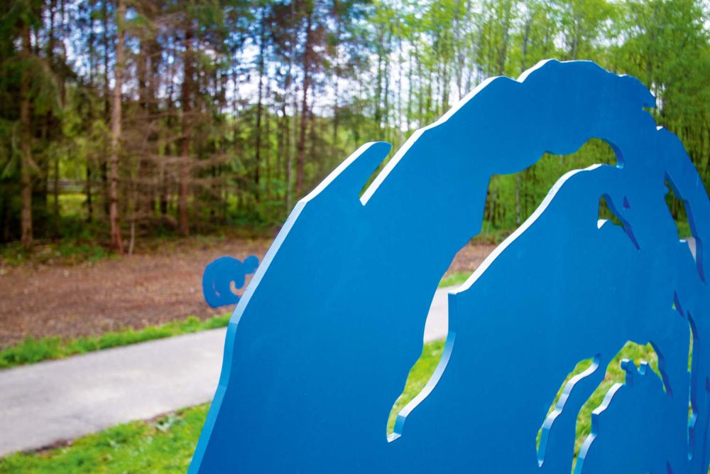 Details der blauen Wellen