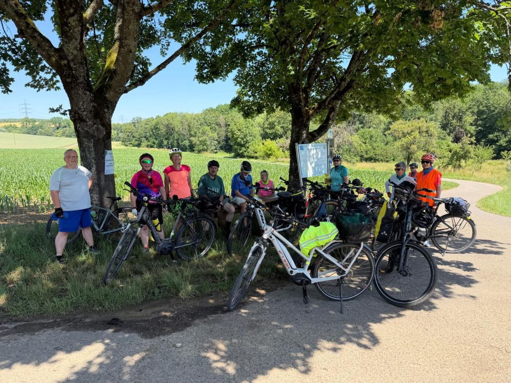 Pause auf der Radtour