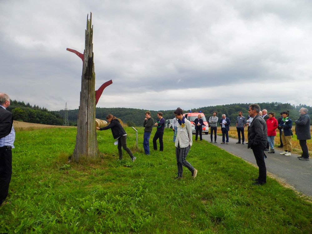 Einweihung der Skulptur